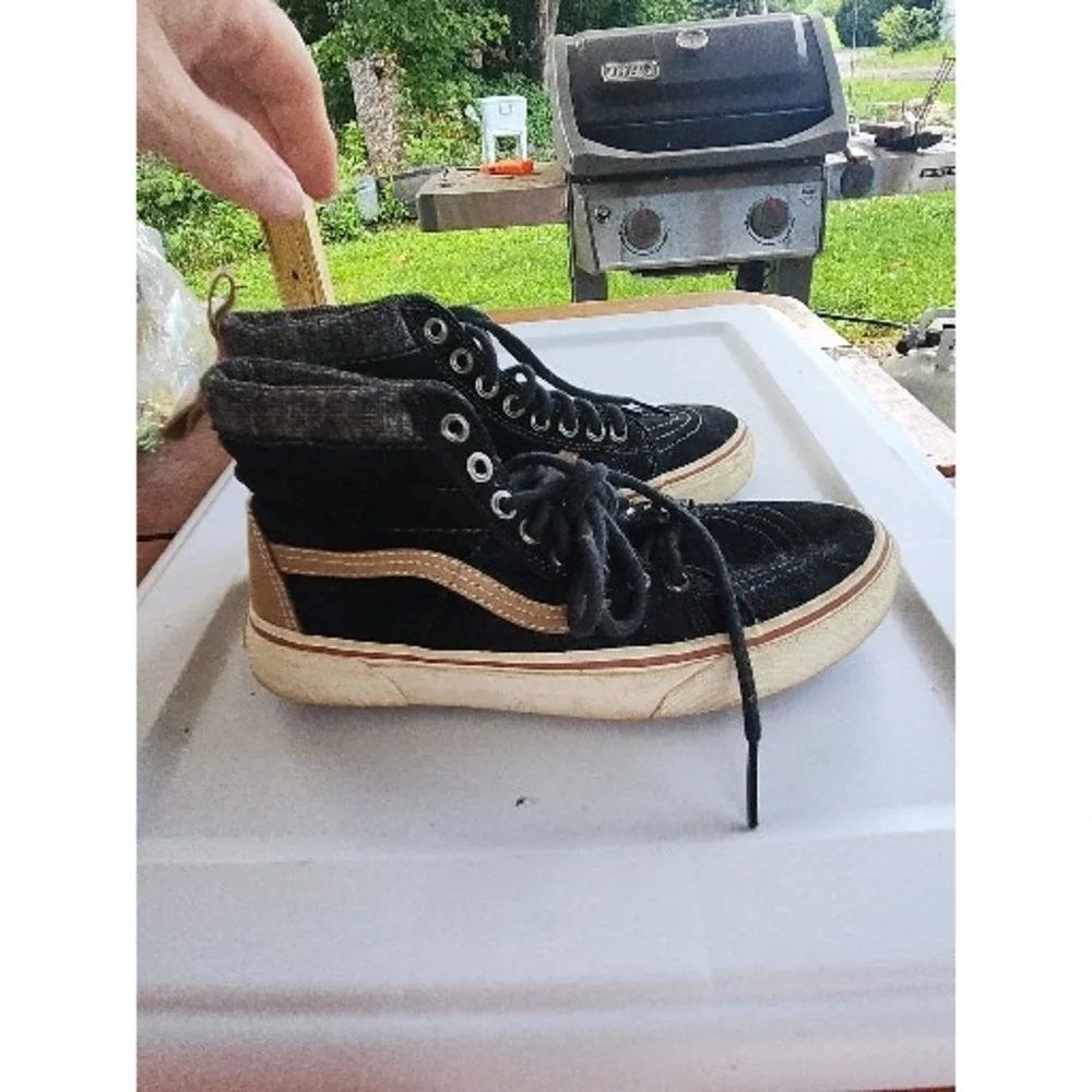 Vans Sk8-Hi Scotchgard 3M Mens Size 6.5 Womens Size 8 TC6D Black Brown